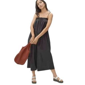 Everlane The Flowy Jumpsuit with Pockets Black  Wide Leg Sleeveless Blac…